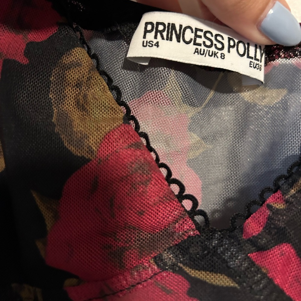 princess polly floral mesh tank